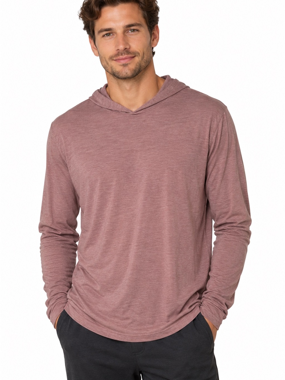 Free Fly Mens Bamboo Sun Hoodie Size Medium Lightweight Fishing Outdoor Shirt